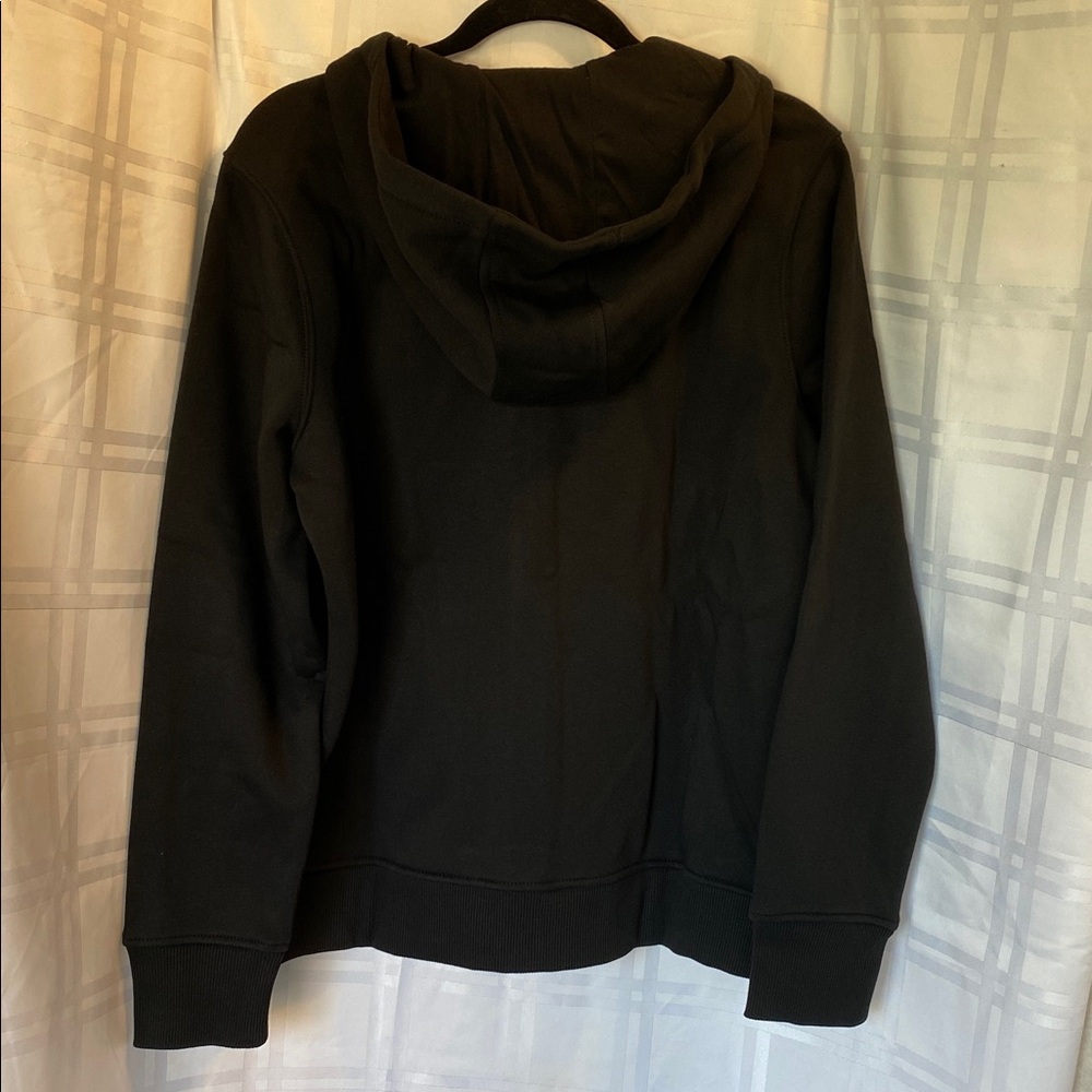 Carhartt Women’s Relaxed Fit Midweight Zipper Up Black Hoodie Sweatshirt Jacket - Picture 5 of 7